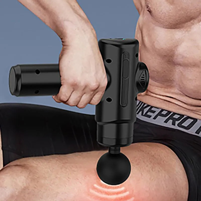 Electric Deep Tissue Massage Gun – 8 Interchangeable Heads for Full-Body Muscle Relief | Ideal for Face, Arms, Back, Legs & Post-Workout Recovery