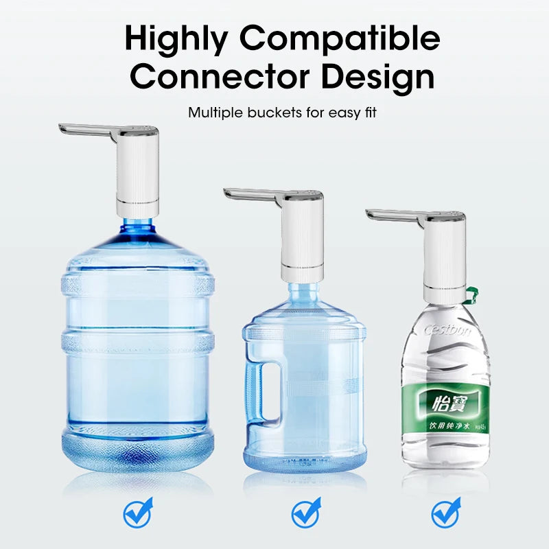 NOCCLILI Foldable Electric Water Dispenser Pump – Portable, USB-Rechargeable Bottle Pump with One-Touch Control for Home, Office & Travel