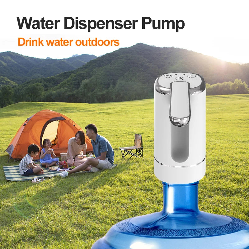 NOCCLILI Foldable Electric Water Dispenser Pump – Portable, USB-Rechargeable Bottle Pump with One-Touch Control for Home, Office & Travel
