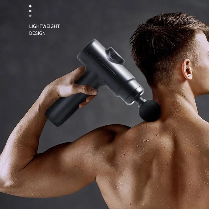 Electric Deep Tissue Massage Gun – 8 Interchangeable Heads for Full-Body Muscle Relief | Ideal for Face, Arms, Back, Legs & Post-Workout Recovery